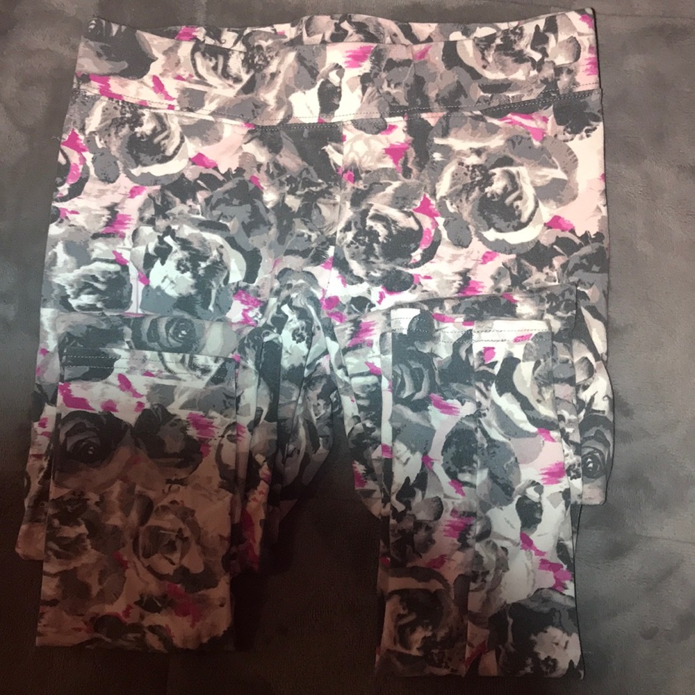 aeropostale floral print hi-rise leggings